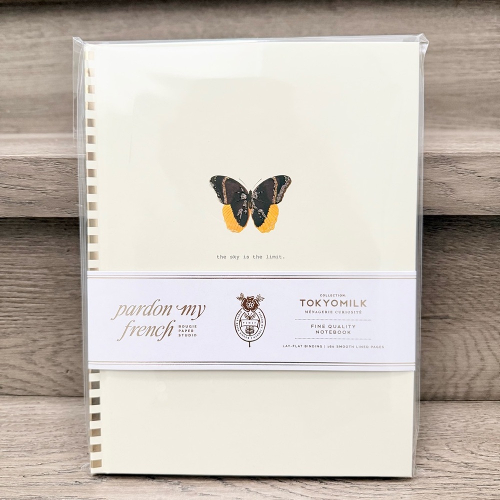 NWT Tokyomilk Pardon My French Sky Is the Limit Luxury Notebook Hardcover